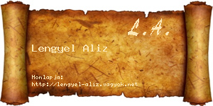 Lengyel Aliz névjegykártya